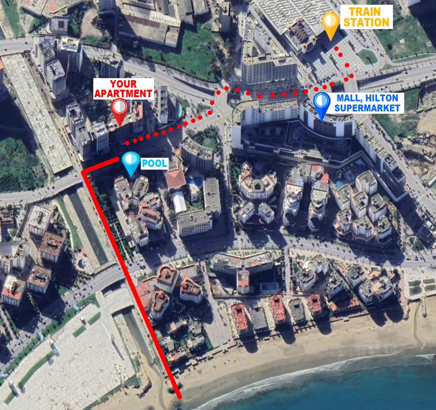 Modern Elegance With Sea Views In Central Tangier - Steps To Beach, Train And Attractions! 外观 照片